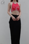 OUDE WAAG hollow hanging neck corset OW-23SS AS05 pink